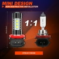 thumbnail image 4 of Pack Of 2 H11/H8/H9/H16 LED Fog Light Bulbs 6000K Bright White Vision Upgrade 200% Brightness Compact Size, 4 of 8