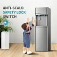 thumbnail image 3 of VECYS Bottom Loading Ice Maker Self-Clean Hot Cold Water Dispenser for 5 Gallon Bottle, 22LBS Daily Ice Making, Child Safety Lock, Grey, 3 of 6