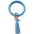 thumbnail image 2 of Bijoux en Liquidation, Bracelet en Cuir Tendance, Porte-Clés Rond avec Pompon, Multicolore, 2 of 2
