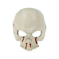 thumbnail image 4 of Máscara de de Halloween Cubierta de la cara Máscaras de esqueleto decorativas sangrientas Máscara de media cara para hombres Mujeres Adultos Fernando Portada de Halloween, 4 of 8