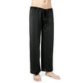 thumbnail image 3 of DODOING Mens Sleepwear/Loungewear Clothing Pajama Lounge Pant Silky Sleepwear Elegant Sexy Living Drawstring Pajama Pant, 3 of 5