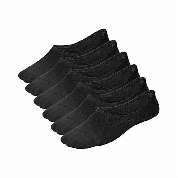 Eryueer No Show Liner Socks Women - (Size 4-7/7-10/10-13) Low cut Invisible Cotton Sneaker Socks with Non Slip Grips
