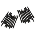thumbnail image 1 of 20 Piezas Durable 53mm 2BA Hilo Aleación De Aluminio Dardos Ejes Tallos Negro Sunnimix 20 piezas de ejes de dardos, 1 of 4