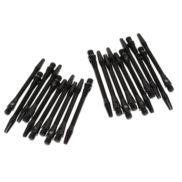 20 Piezas Durable 53mm 2BA Hilo Aleación De Aluminio Dardos Ejes Tallos Negro Sunnimix 20 piezas de ejes de dardos