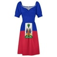 thumbnail image 5 of 2024 Flag of Haiti Dress dresses ladies summer summer dress daily, 5 of 7