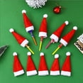 thumbnail image 6 of 12 Pcs Mini Santa Hats- Christmas Lollipop Hat for Crafts- Mini Santa Claus Hat Wine Bottles Cover for Christmas Silverware Holders Table Dinner Decorations, 6 of 9