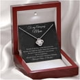 thumbnail image 2 of Mother Of The Groom Gift From Son, To Mom Wedding Gift From Son, Wedding Gift From Groom, Mom Necklace, Wedding Gift From Son, Necklaces with Meaningful Messages Card Inside, 2 of 6