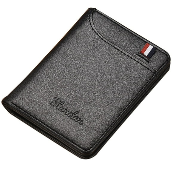 Portatarjetas Ultrafino para Hombre, Cartera, MaletíN, PortáTil, Anti DesmagnetizacióN, Tarjetero para Documentos, Negro