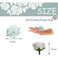 thumbnail image 3 of Vorkoi 50pcs Silver Rose Flower Artificial Silk Rose Flowers Bulk Fake Silver Rose Flowers Heads for Crafting,Silver Rose Flowers for Centerpieces DIY Decorations, 3 of 6