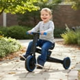 thumbnail image 4 of Gymax Toddler Tricycle w/Push Handle Adjustable Seat Removable Pedal EVA Foam Wheels Navy, 4 of 10