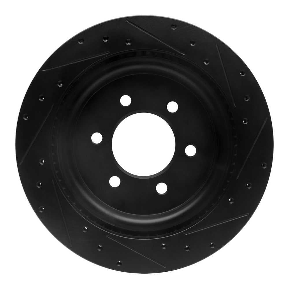 Dynamic Friction Company 633-54288L DFC Brake Rotor - Drilled And Slotted - Black