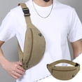 thumbnail image 2 of Sling Bag Men Crossbody Women,Fanny Pack for Men & Women,Fashion Waist Packs with Adjustable Belt,Casual Bag for Travel Hiking Sports Running(Khaki), 2 of 6