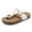 white, variant on Sandals Women Leather Thong Slides, Flip Flops Men Genuine Cork Footbed, Beach Non-Slip Slippers, Flip-Flops Shoes Outdoor Vacation Footwear