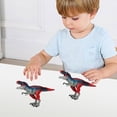 thumbnail image 4 of Lubelski Simulation Dinosaur Toy Vivid Look Solid Miniature Tyrannosaurus Rex Plastic Model Early Learning Educational Toy Dinosaur Statue Model Desktop Ornament Home Decoration, 4 of 7