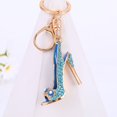 thumbnail image 1 of CNKOO Key Ring Metal High Heel Shoe Key Chain Rhinestone Keychain for Bag Dressing Decoration, 1 of 10