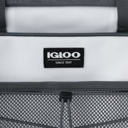 Igloo Marine 28 Can Capacity Soft-Sided Tote Cooler, White and Gray