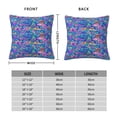 thumbnail image 2 of Pofeuu Colorful Mushrooms Print Double-sided plush pillowcase Square Throw Pillow Covers Pillows Cover for Living Room Bedroom Sofa Couch Cushion Cover（No pillow core）-18"x18", 2 of 7