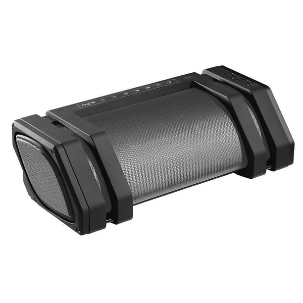 Nyne Rock Xtreme Portable Rechargeable Bluetooth Wireless Speaker With Built In Phone Charging Black Gray Refurbished Walmart Com Walmart Com