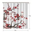 thumbnail image 5 of Waterproof Beautiful Colorful Floral Shower Curtain 72x72 Inch Boho Style Polyester Unique Shower Curtain for Bathroom Hotel Home Decor with 12 Plastic Hooks, 5 of 5