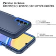 thumbnail image 4 of Phone Case for Samsung Galaxy A25 5G Case with HD Screen Protector, Heavy Duty Shockproof & Dropproof 3-Layer Cover Phone Case for Galaxy A25 (BeltClip_DarkBlue), 4 of 13