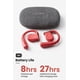thumbnail image 4 of Cleer ARC II Sport Open Ear Headphones, True Wireless Ear Buds with Dual Mic, Sweat Resistant, Multi-Point Connect, 35 Hrs Playtime, Secure Fit, Bluetooth 5.3 Earbuds with Ear Hooks, Preset EQs, Red, 4 of 5