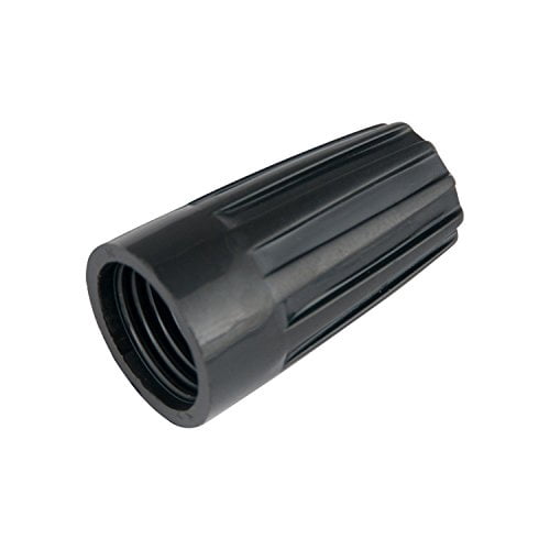 Gardner Bender 10-004HT WireGard High-Temp Screw-On Wire Connectors, 18-10 AWG, Electrical Wire Nut, Black (Pack of 100)