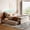 Beige, variant on Remote and APP Control, Sturdy Bed Frame - Full Size Trundle Upholstered Bed