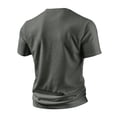 thumbnail image 5 of LTTVQM Mens Henley Shirts Waffle Button Short Sleeve Tops Lightweight Breathable Slim Fit Workout Fitness Athletic T-Shirt Army Green 3XL, 5 of 5