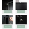 thumbnail image 6 of Metal Storage Cabinet with Locking Doors and 2 Drawers, 36” Garage Cabinet for Classroom, Home and Office - Black, 6 of 14