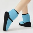 thumbnail image 6 of Miluxas Girls Dance Shoes Ballet Boots, Soft Sole Thicken Warming up Dance Boots with Adjustable Strap, Wear-Resistant Girls Ballet Shoes Blue S, 6 of 8