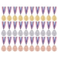 thumbnail image 1 of Premio Bronce Plata Oro 1er 2º Medalla Del Gold Silver Bronze Medal 30pcs 2 Pulgadas Con Cinta Cuello Ronda para Competiciones Party, 1 of 9