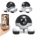 thumbnail image 5 of Robot Camera On Wheels,2MP Double Lens Moving Pet Camera,App Remote Control,2 Way Talk 1080P Hd Indoor Movable Security Cameras,WiFi Small Robot Cam for Cats Dogs,Ultra-Long Battery Life Observe Pets, 5 of 8
