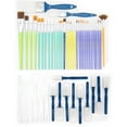 thumbnail image 2 of Assorted Multicolor Craft Brush & Foam Set, 50pcs, Hello Hobby, 2 of 6