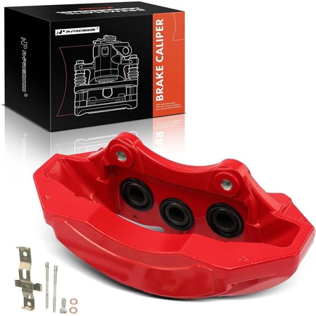 A-Premium Disc Brake Caliper Assembly with Bracket Compatible with Jeep WK2 Series Grand Cherokee 2012-2020 6.4L & Dodge Durango 2018-2020 6.4L - Front Left Driver Side