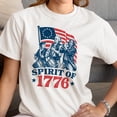 thumbnail image 3 of Smartprints Spirit of 1776 Patriotic Women's T-Shirt White, Cotton, S, 3 of 4