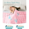 thumbnail image 5 of Sivio Weighted Blanket for Adults 60"x80" 15 lbs, Soft Breathable Heavy Bed Blankets for All Season Use, Suitable for Beds, Couch and Chair, Supports Deep Sleep, Pink, 5 of 9