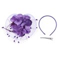 thumbnail image 3 of Coofit Fascinator Hat Dual-use Mesh Flower Creative Tea Party Hat Fascinator Hair Clip, 3 of 8