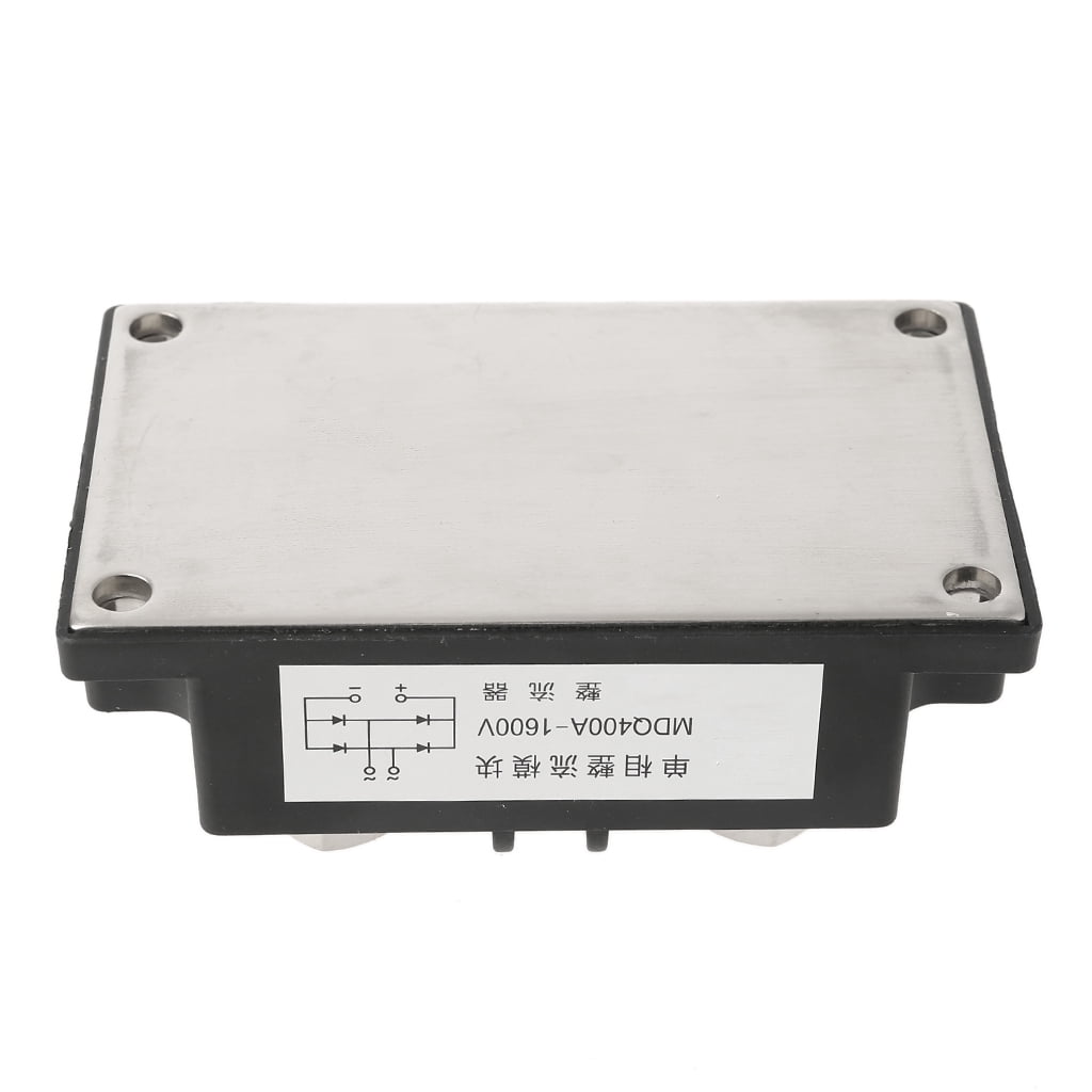 Apooke Single-Phase Diode Bridge Rectifier 400A Amp High Power 1600V Electrical Accessory 4 Terminal Diode Rectification Module
