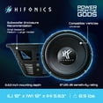 thumbnail image 4 of Hifonics 12" 800 Watt 4 Ohm DVC Car Audio Subwoofer Power Bass Sub (6 Pack), 4 of 12
