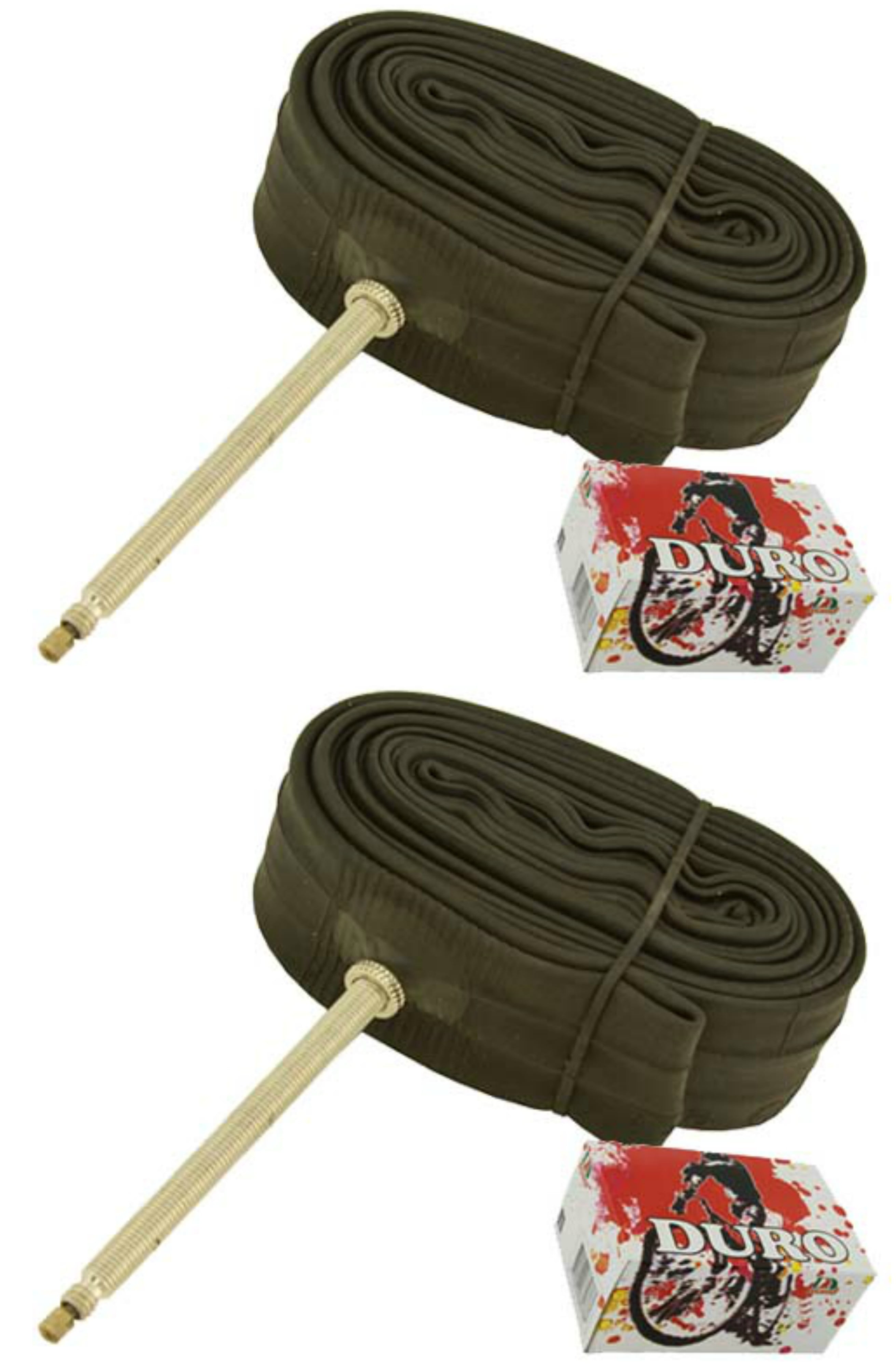 2 Duro Tubes 700 x 35c/38c 80mm Standard Presta Valve. Set of Tube