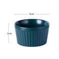 thumbnail image 2 of Ramekins Oven Safe, Porcelain Ramekins Souffle Dish, Creme Brulee Ramekins, Ramekins for Baking, Stackable Ramekin for Pudding, Spinach Souflees, 2 of 6