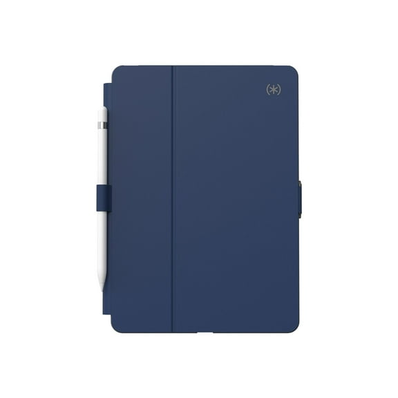 Speck Balance Folio - Flip cover for tablet - coastal blue/charcoal gray - for Apple 10.2-inch iPad (7th generation, 8th generation, 9th generation)