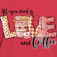 thumbnail image 3 of CafePress - All You Need Is Love And Coffee T Shirt - Women's Traditional Fit Dark T-Shirt, 3 of 4