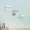 thumbnail image 2 of Coastal Canvas Wall Art Print: Starfish & Beach Chairs on Sand Artwork for Wall Painting for Bedroom(12" W x 12" H x 3 PCS, Multi-Sized), 2 of 6
