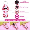thumbnail image 4 of Juego de 40 llaveros con soporte de lápiz labial Shynek de neopreno para mujer, 4 of 7
