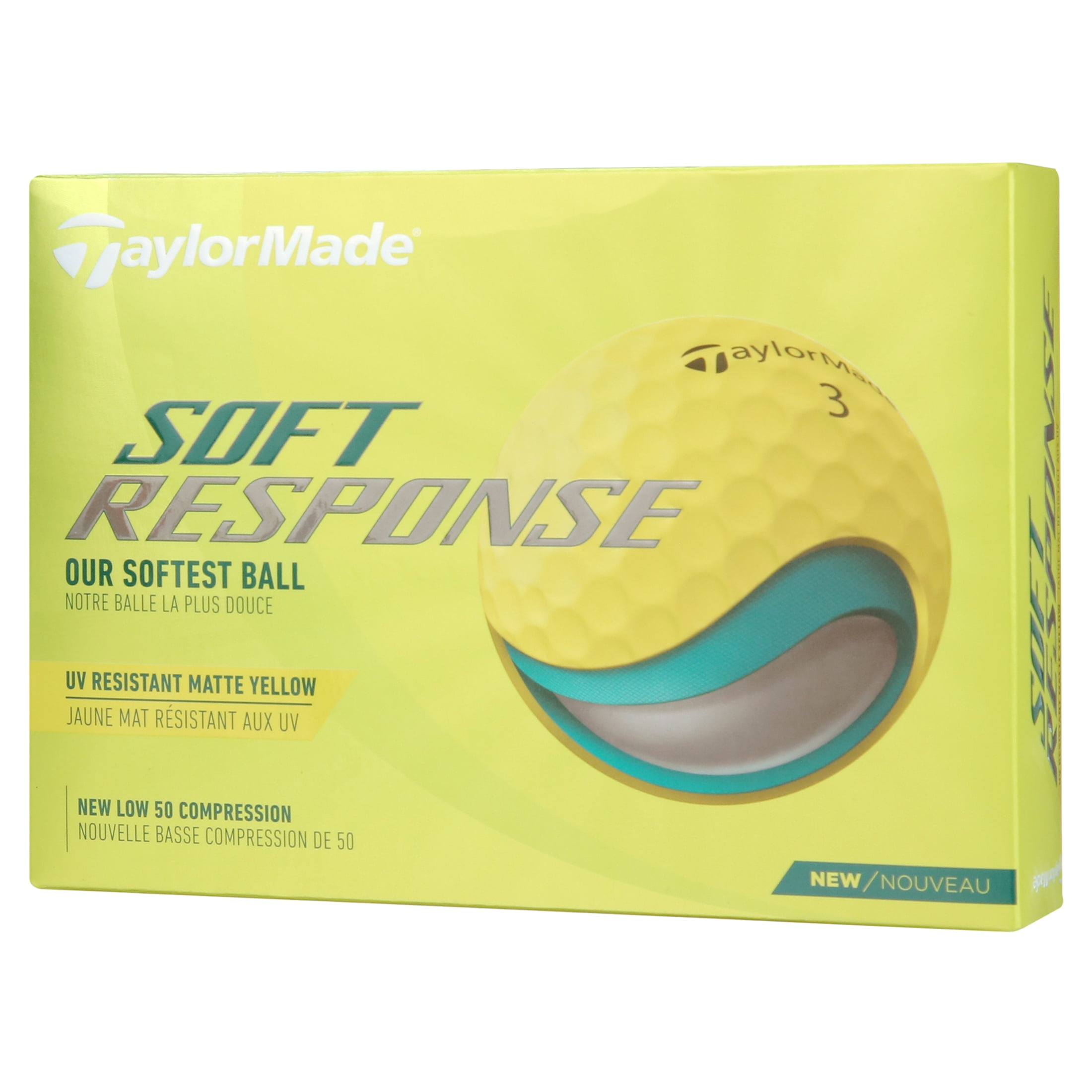 TaylorMade Soft Response Golf Balls Yellow