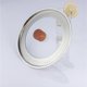 thumbnail image 3 of 1Pc Pot Cover Stainless Steel Glass Pot Lid Transparent Glass Window Pot Cover Anti Oil Splashing Pot Lid Protector (22cm+Drak Color Wooden Bead), 3 of 3