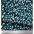 thumbnail image 2 of Soimoi Blue Poly Georgette Fabric Cow Animal Skin Print Sewing Fabric Yard 52 Inch Wide, 2 of 3