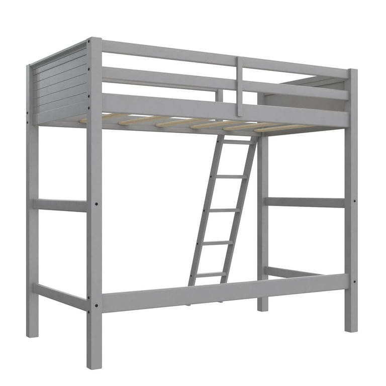 とりちゃん様取り寄せ品　MLD PYRAMID INNERNETS Your Zone Kiarah Twin Loft Bed with Ladder, Gray - Walmart.com