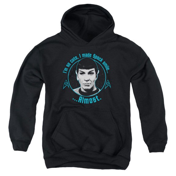 Star Trek - Almost Smile - Youth Hooded Sweatshirt - Small